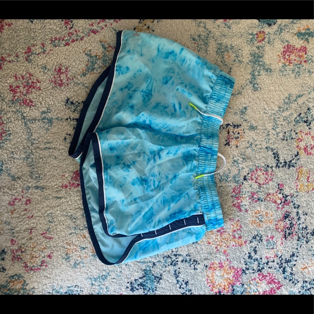 Tie dye blue under Armour shorts